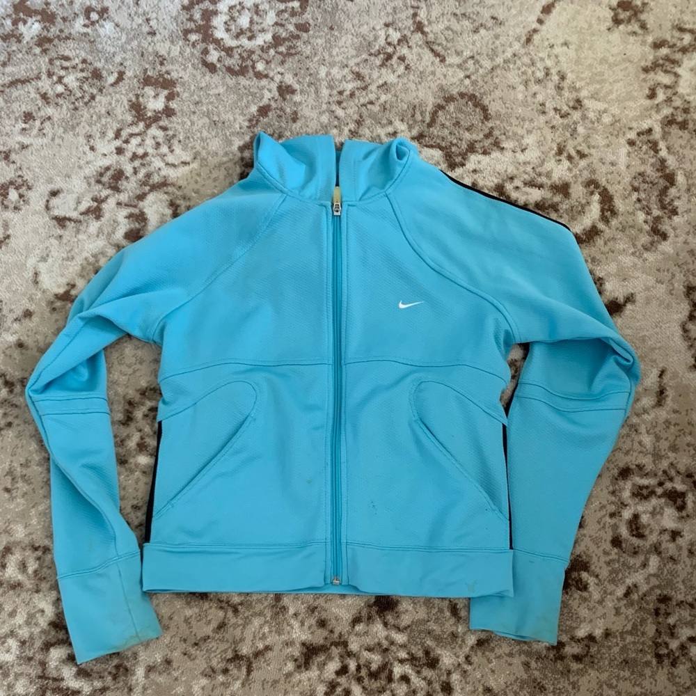 Cropped vintage bike tennis jacket